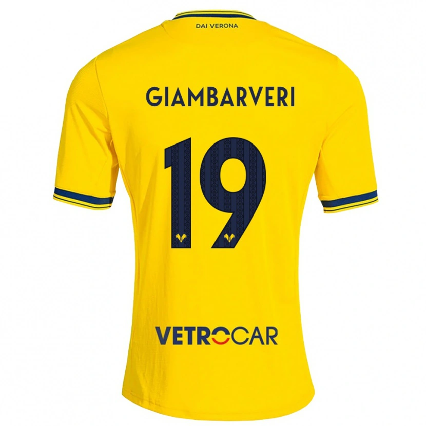 Danxen Damen Mattia Giambarveri #19 Gelb Rot Auswärtstrikot Trikot 2026/27 T-Shirt