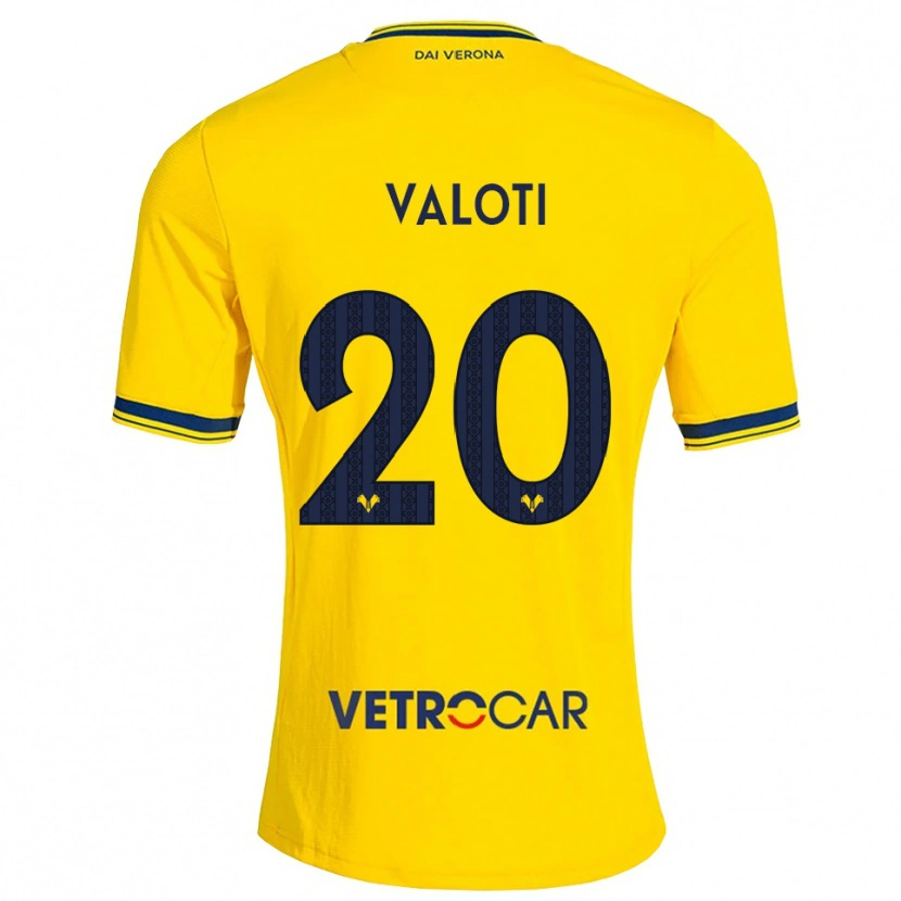 Danxen Damen Alessandro Valoti #20 Gelb Rot Auswärtstrikot Trikot 2026/27 T-Shirt
