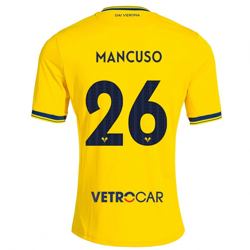 Danxen Damen Giulia Mancuso #26 Gelb Rot Auswärtstrikot Trikot 2026/27 T-Shirt