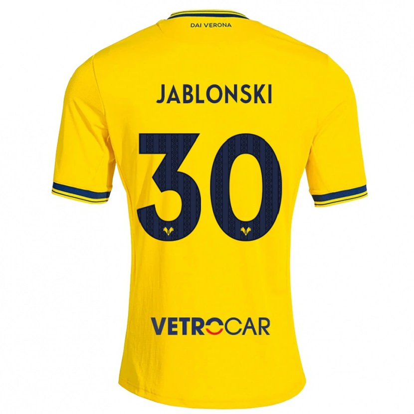 Danxen Damen Darvin Jablonski #30 Gelb Rot Auswärtstrikot Trikot 2026/27 T-Shirt