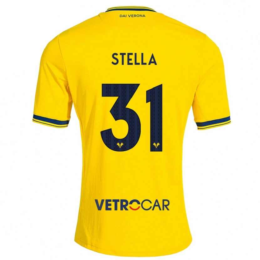 Danxen Damen Kevin Stella #31 Gelb Rot Auswärtstrikot Trikot 2026/27 T-Shirt