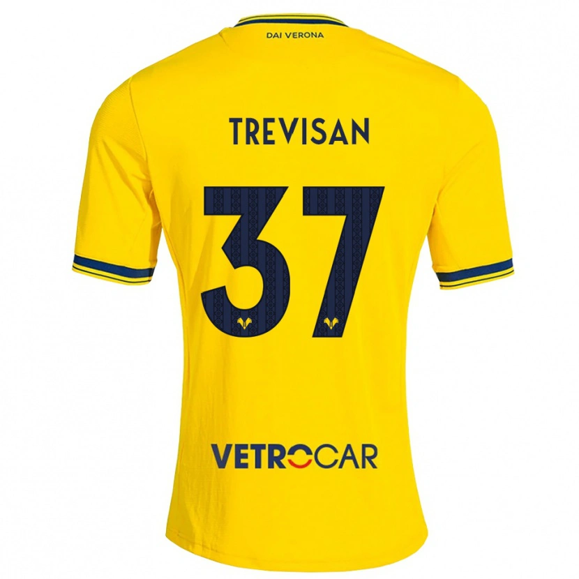 Danxen Damen Michael Trevisan #37 Gelb Rot Auswärtstrikot Trikot 2026/27 T-Shirt