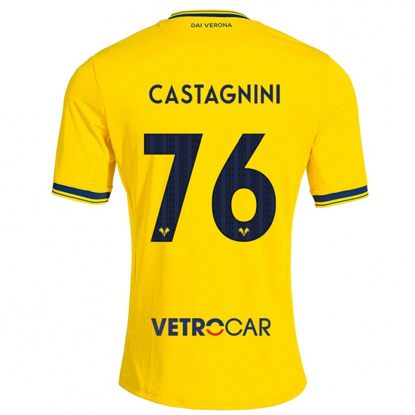 Danxen Damen Mirko Castagnini #76 Gelb Rot Auswärtstrikot Trikot 2026/27 T-Shirt