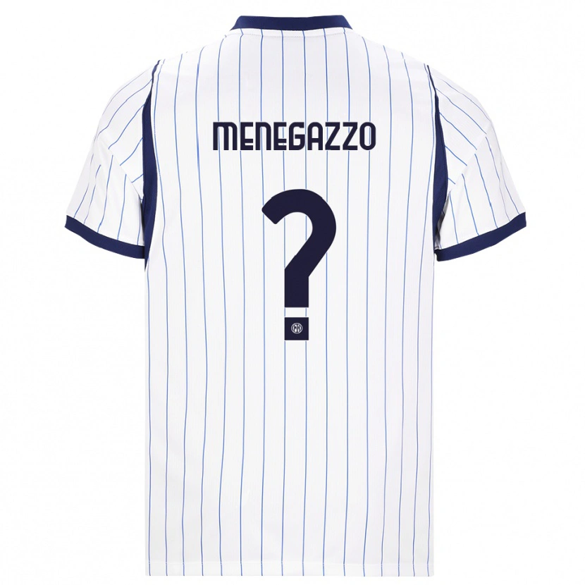Danxen Damen Leonardo Menegazzo #0 Weiß Dunkelblau Auswärtstrikot Trikot 2026/27 T-Shirt