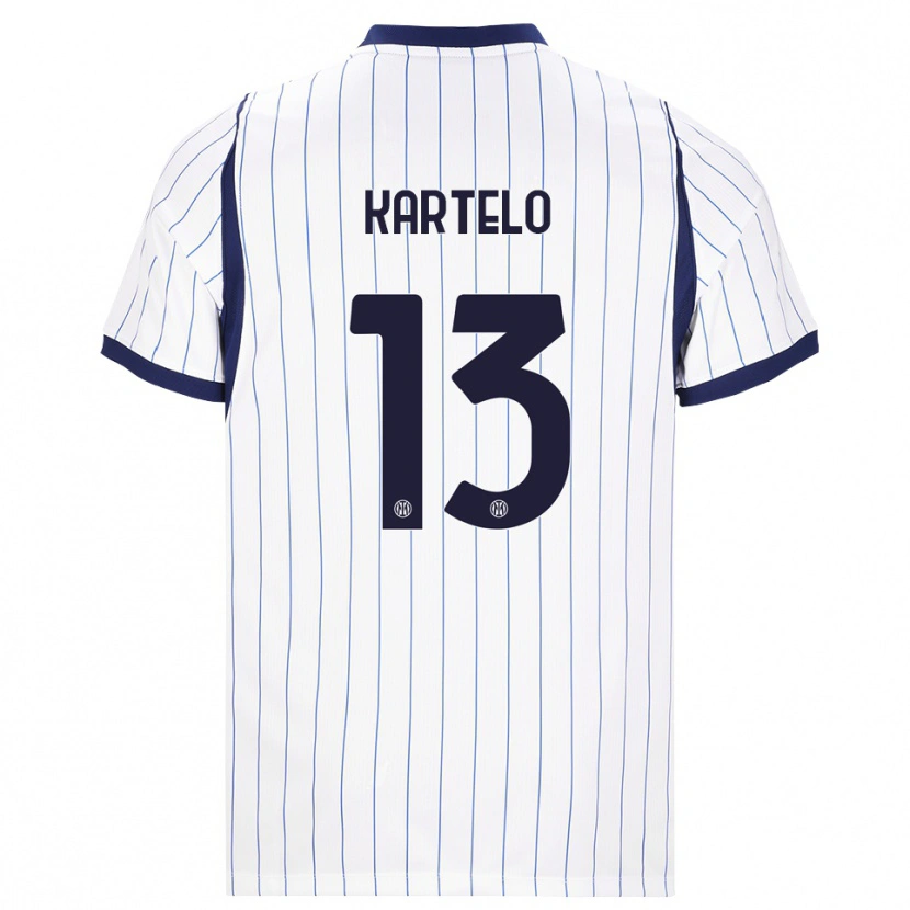 Danxen Damen Dominik Kartelo #13 Weiß Dunkelblau Auswärtstrikot Trikot 2026/27 T-Shirt