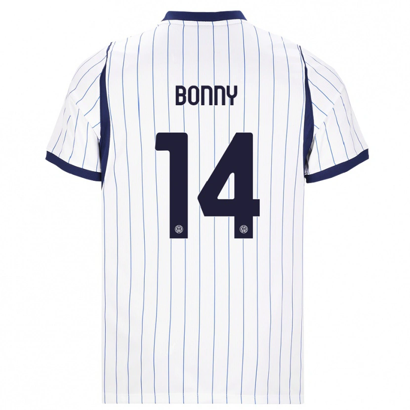Danxen Damen Ange-Yoan Bonny #14 Weiß Dunkelblau Auswärtstrikot Trikot 2026/27 T-Shirt