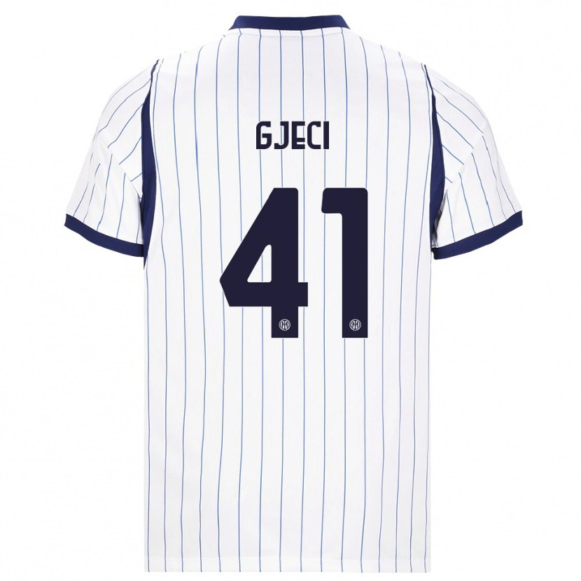 Danxen Damen Delis Gjeci #41 Weiß Dunkelblau Auswärtstrikot Trikot 2026/27 T-Shirt