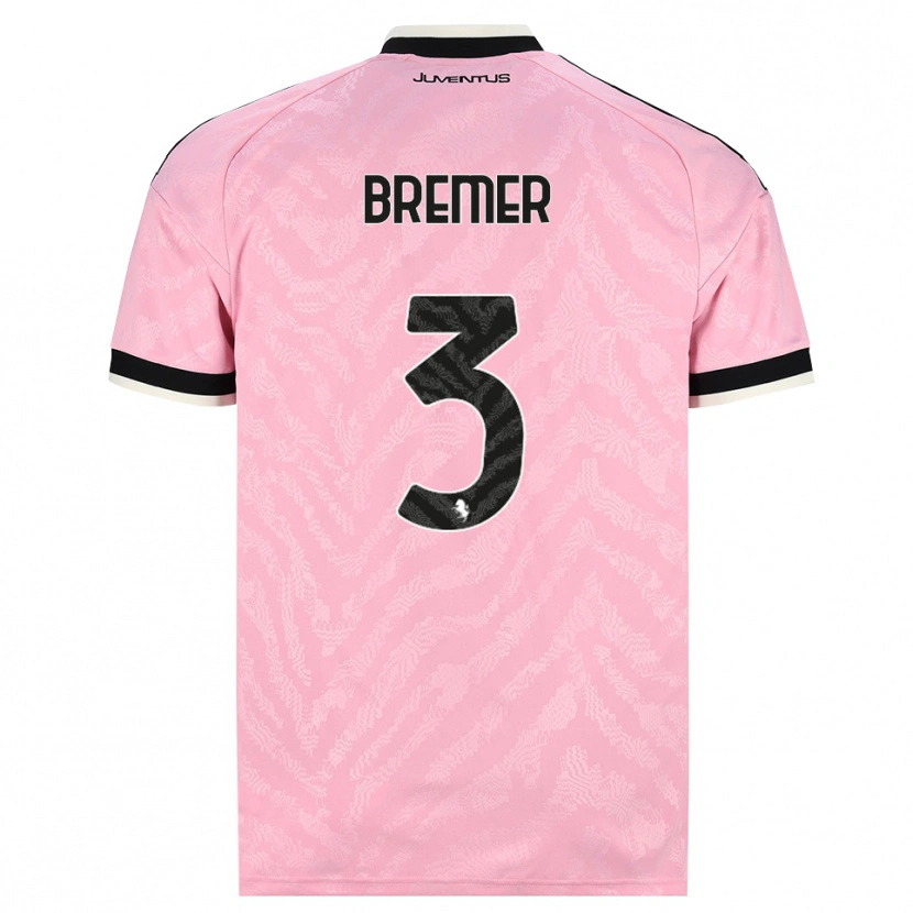 Danxen Damen Gleison Bremer Silva Nascimento #3 Pink Schwarz Auswärtstrikot Trikot 2026/27 T-Shirt