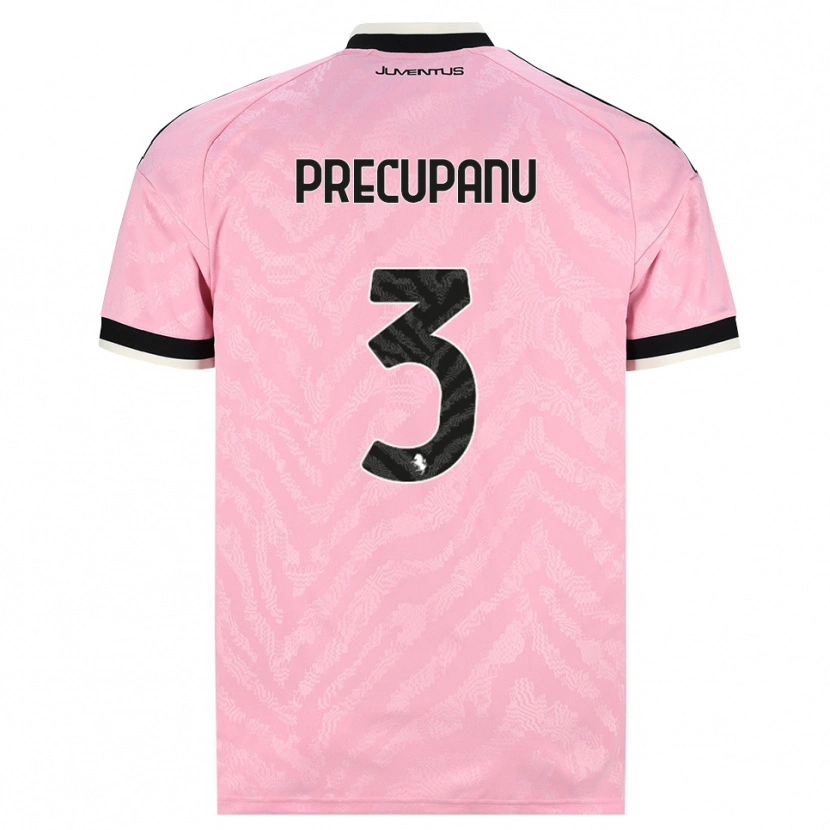 Danxen Damen Stefano Precupanu #3 Pink Schwarz Auswärtstrikot Trikot 2026/27 T-Shirt