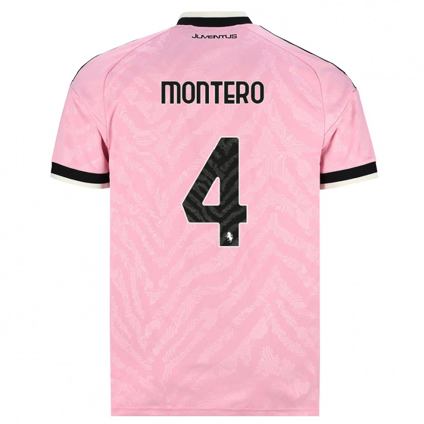 Danxen Damen Alfonso Montero #4 Pink Schwarz Auswärtstrikot Trikot 2026/27 T-Shirt