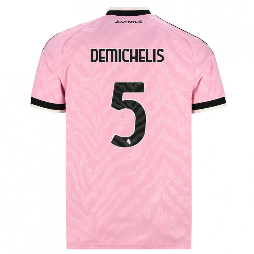 Danxen Damen Emanuele Demichelis #5 Pink Schwarz Auswärtstrikot Trikot 2026/27 T-Shirt