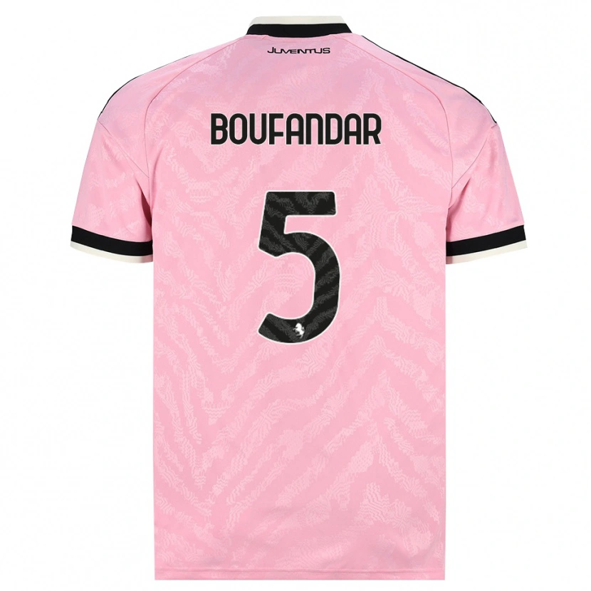 Danxen Damen Adam Boufandar #5 Pink Schwarz Auswärtstrikot Trikot 2026/27 T-Shirt