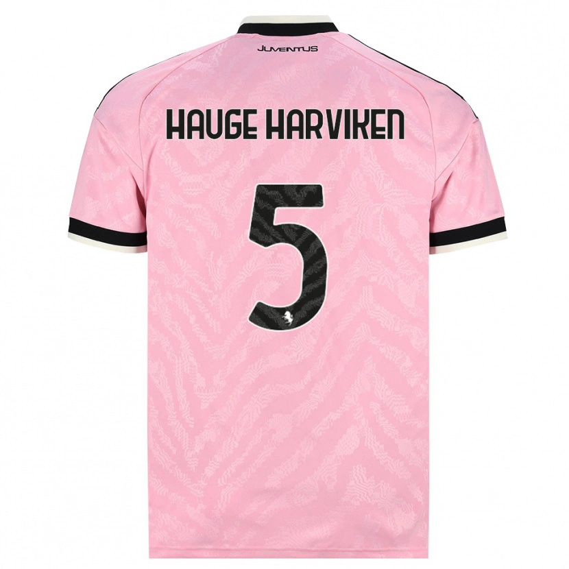 Danxen Damen Mathilde Hauge Harviken #5 Pink Schwarz Auswärtstrikot Trikot 2026/27 T-Shirt