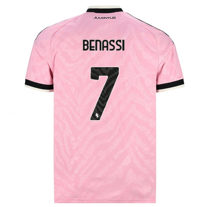 Danxen Damen Federico Benassi #7 Pink Schwarz Auswärtstrikot Trikot 2026/27 T-Shirt