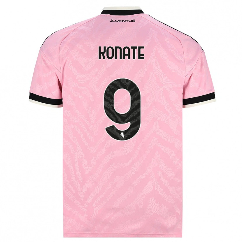 Danxen Damen Ismaël Konaté #9 Pink Schwarz Auswärtstrikot Trikot 2026/27 T-Shirt