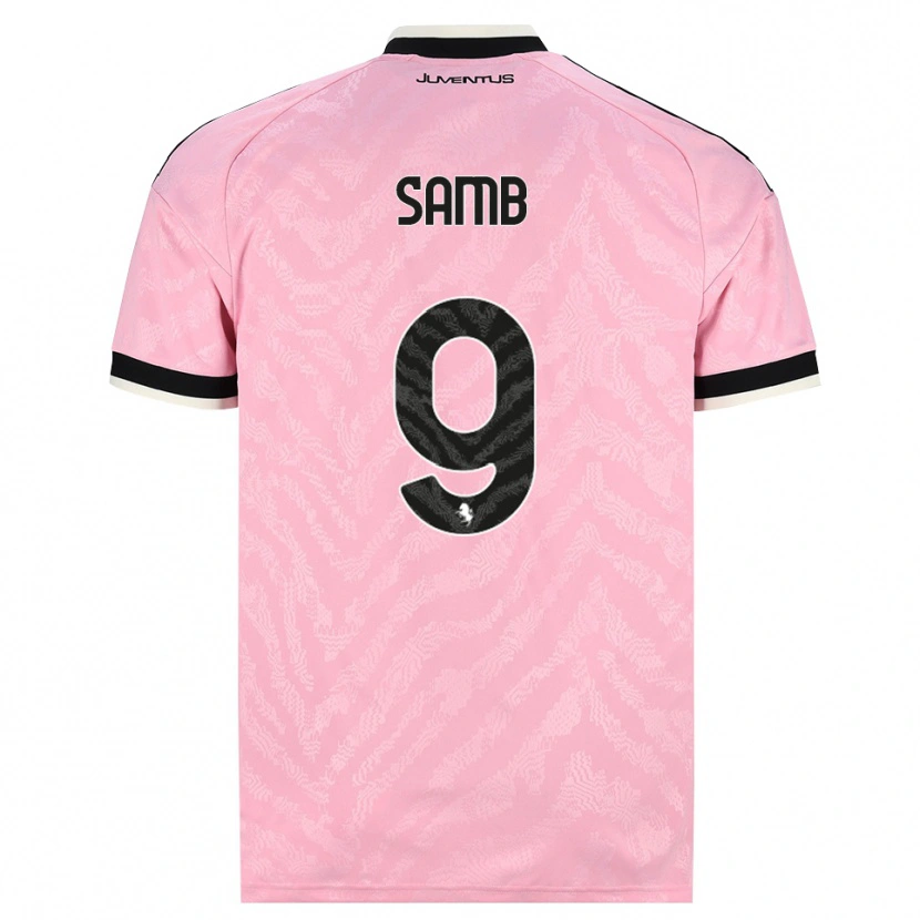 Danxen Damen Demba Samb #9 Pink Schwarz Auswärtstrikot Trikot 2026/27 T-Shirt