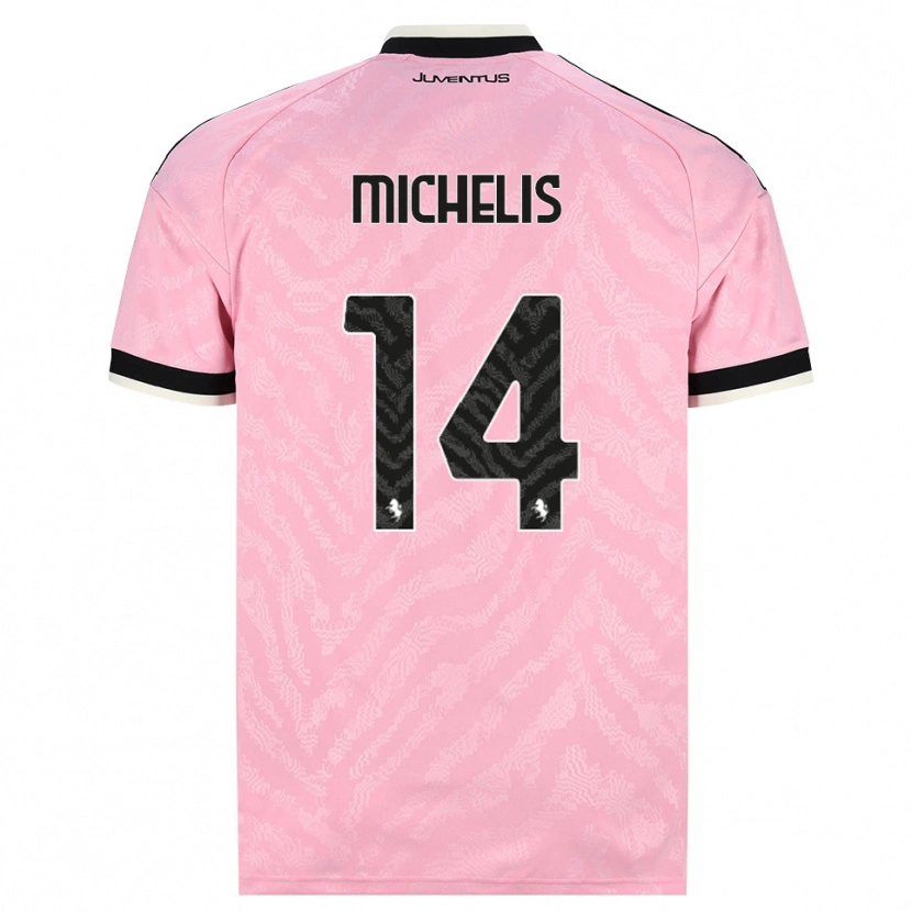 Danxen Damen Mattia Michelis #14 Pink Schwarz Auswärtstrikot Trikot 2026/27 T-Shirt