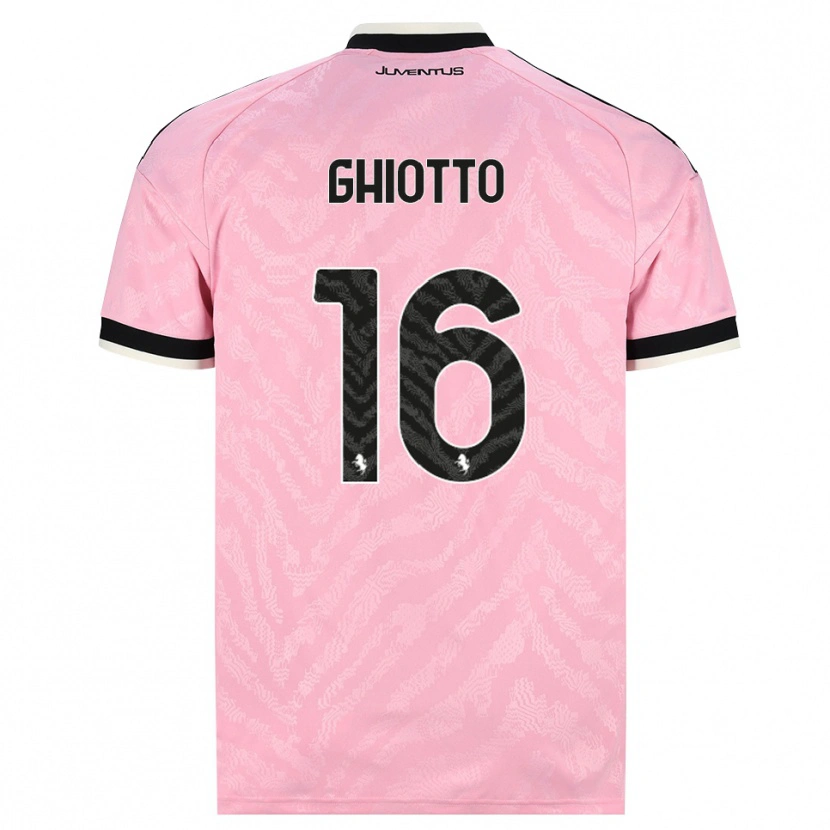 Danxen Damen Alessandro Ghiotto #16 Pink Schwarz Auswärtstrikot Trikot 2026/27 T-Shirt