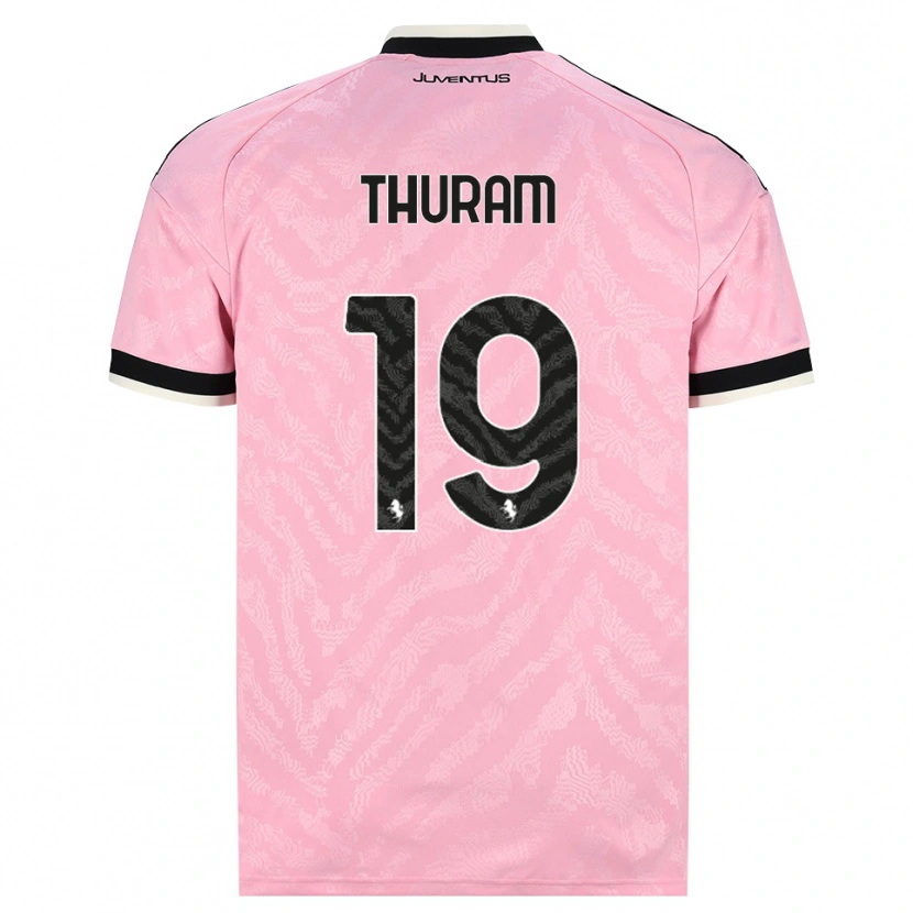 Danxen Damen Khéphren Thuram #19 Pink Schwarz Auswärtstrikot Trikot 2026/27 T-Shirt