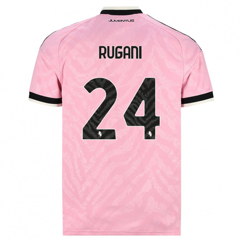 Danxen Damen Daniele Rugani #24 Pink Schwarz Auswärtstrikot Trikot 2026/27 T-Shirt