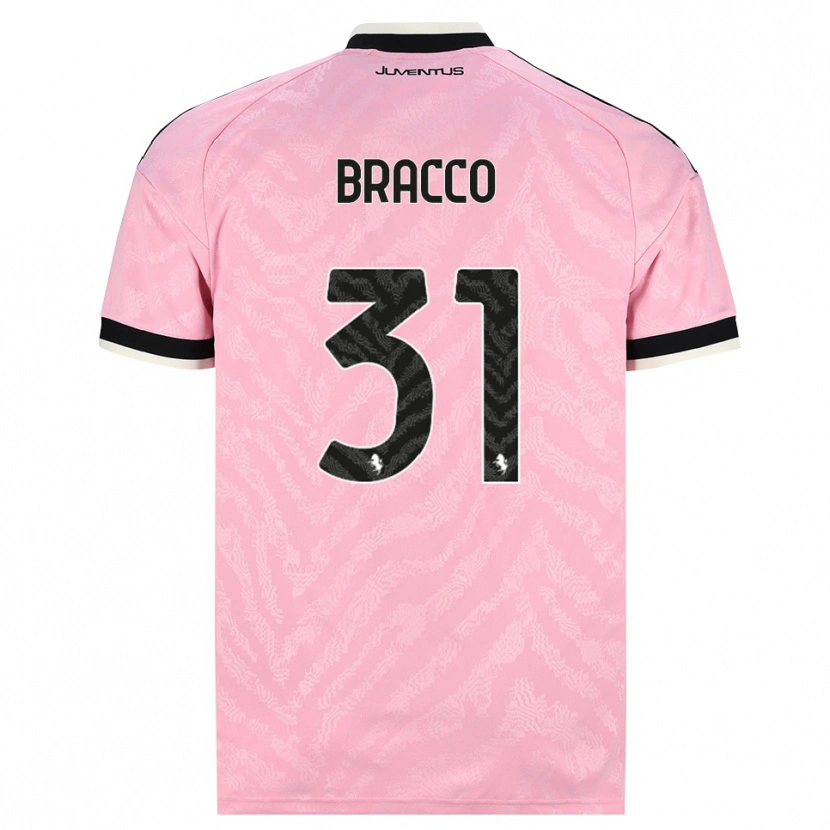Danxen Damen Luca Bracco #31 Pink Schwarz Auswärtstrikot Trikot 2026/27 T-Shirt