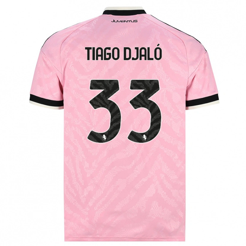 Danxen Damen Tiago Djalo #33 Pink Schwarz Auswärtstrikot Trikot 2026/27 T-Shirt
