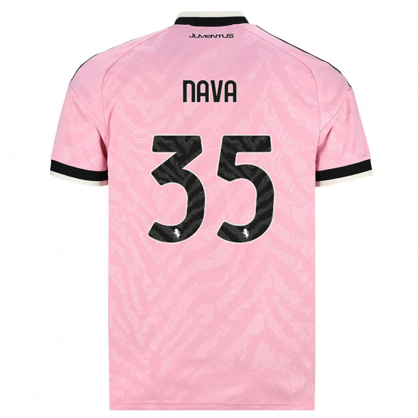 Danxen Damen Sebastiano Nava #35 Pink Schwarz Auswärtstrikot Trikot 2026/27 T-Shirt