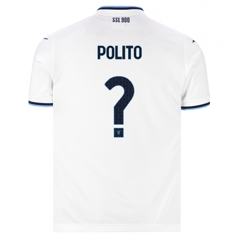 Danxen Damen Alessandro Polito #0 Weiß Dunkelblau Auswärtstrikot Trikot 2026/27 T-Shirt