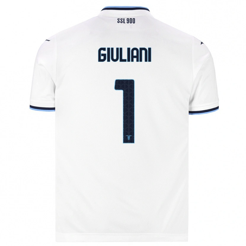 Danxen Damen Alessio Giuliani #1 Weiß Dunkelblau Auswärtstrikot Trikot 2026/27 T-Shirt