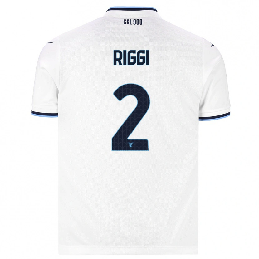 Danxen Damen Emanuele Riggi #2 Weiß Dunkelblau Auswärtstrikot Trikot 2026/27 T-Shirt