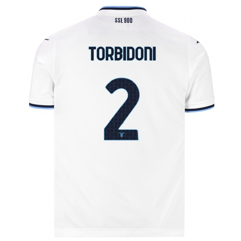 Danxen Damen Marco Torbidoni #2 Weiß Dunkelblau Auswärtstrikot Trikot 2026/27 T-Shirt