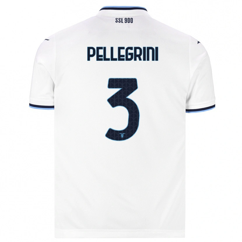 Danxen Damen Luca Pellegrini #3 Weiß Dunkelblau Auswärtstrikot Trikot 2026/27 T-Shirt