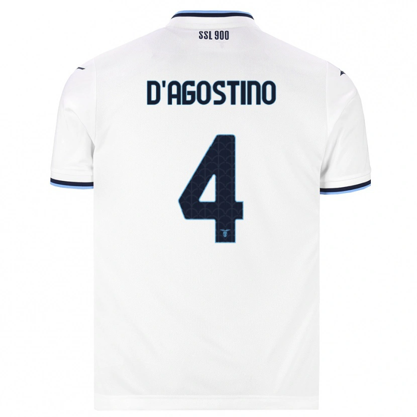 Danxen Damen Giuseppe D'agostino #4 Weiß Dunkelblau Auswärtstrikot Trikot 2026/27 T-Shirt