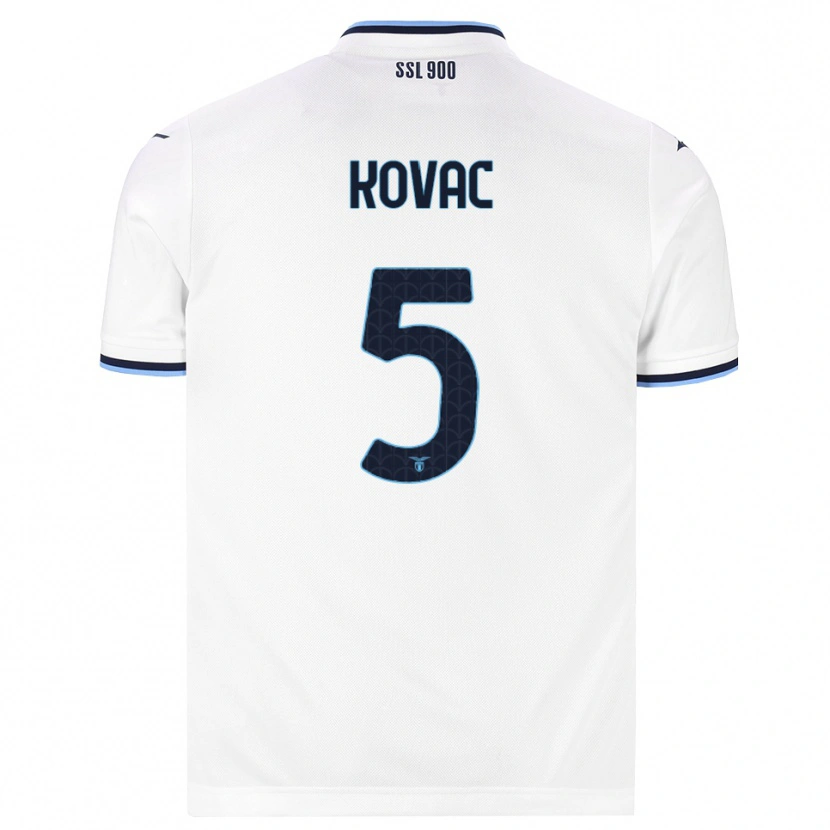 Danxen Damen Blaz Kovac #5 Weiß Dunkelblau Auswärtstrikot Trikot 2026/27 T-Shirt