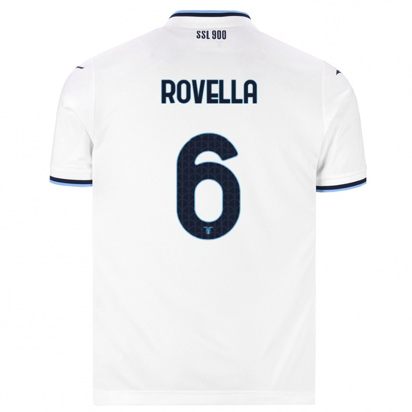 Danxen Damen Nicolò Rovella #6 Weiß Dunkelblau Auswärtstrikot Trikot 2026/27 T-Shirt