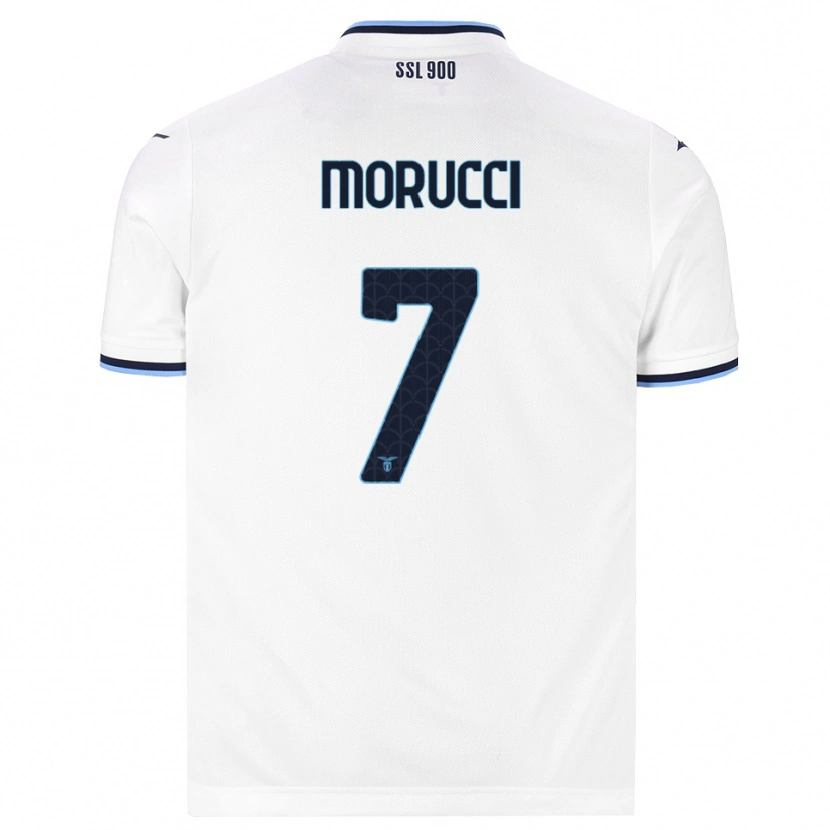 Danxen Damen Alessandro Morucci #7 Weiß Dunkelblau Auswärtstrikot Trikot 2026/27 T-Shirt