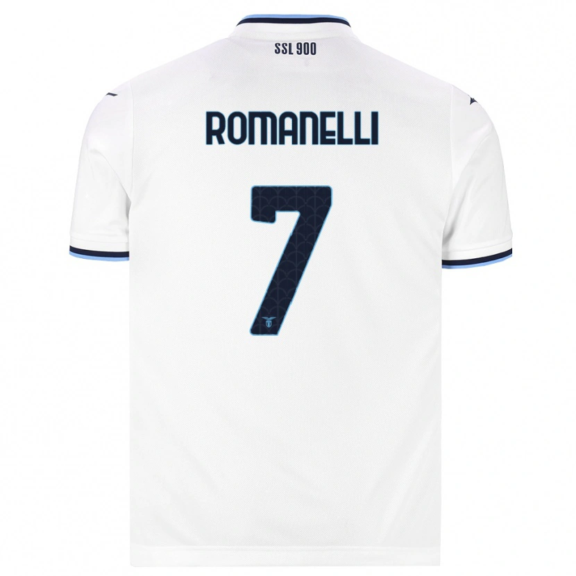 Danxen Damen Nicolas Romanelli #7 Weiß Dunkelblau Auswärtstrikot Trikot 2026/27 T-Shirt