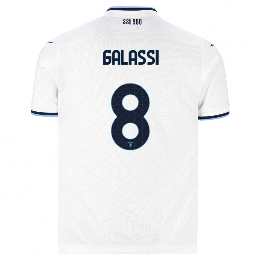 Danxen Damen Bruno Galassi #8 Weiß Dunkelblau Auswärtstrikot Trikot 2026/27 T-Shirt