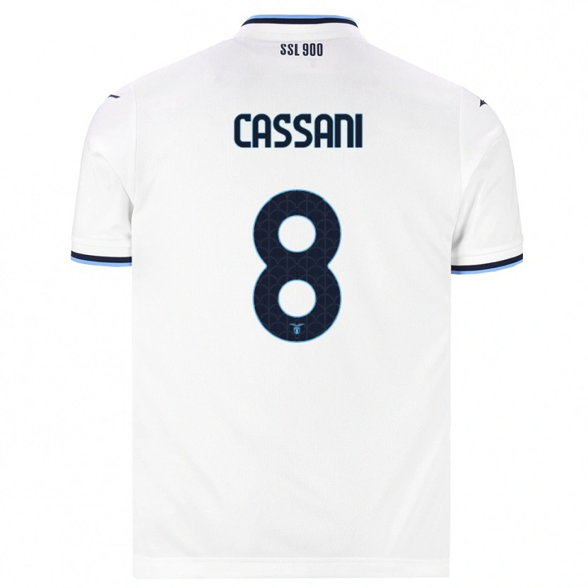 Danxen Damen Matteo Cassani #8 Weiß Dunkelblau Auswärtstrikot Trikot 2026/27 T-Shirt