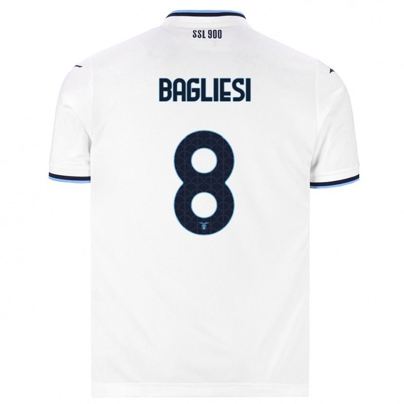 Danxen Damen Thomas Bagliesi #8 Weiß Dunkelblau Auswärtstrikot Trikot 2026/27 T-Shirt