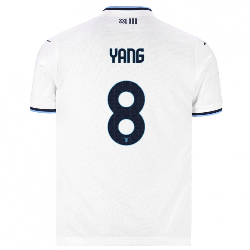 Danxen Damen Lina Yang #8 Weiß Dunkelblau Auswärtstrikot Trikot 2026/27 T-Shirt
