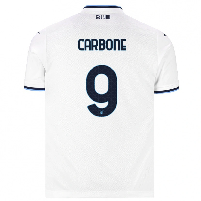 Danxen Damen Giovanni Carbone #9 Weiß Dunkelblau Auswärtstrikot Trikot 2026/27 T-Shirt