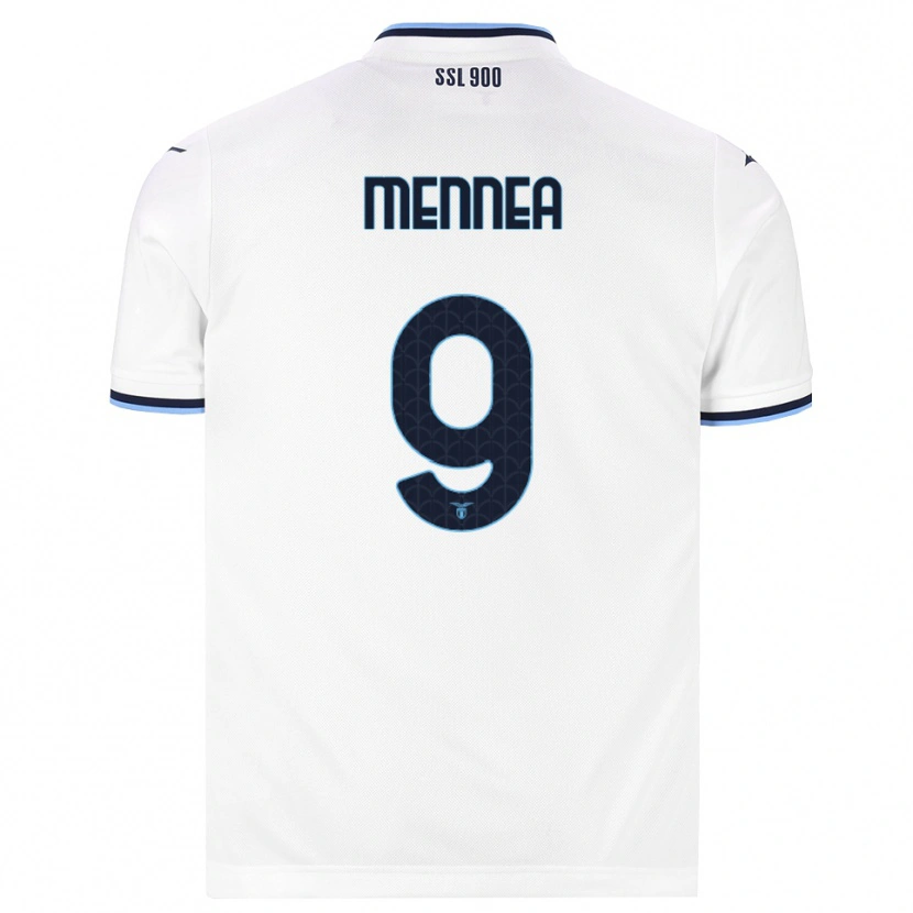 Danxen Damen Carmine Mennea #9 Weiß Dunkelblau Auswärtstrikot Trikot 2026/27 T-Shirt