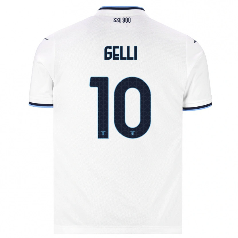 Danxen Damen Valerio Gelli #10 Weiß Dunkelblau Auswärtstrikot Trikot 2026/27 T-Shirt