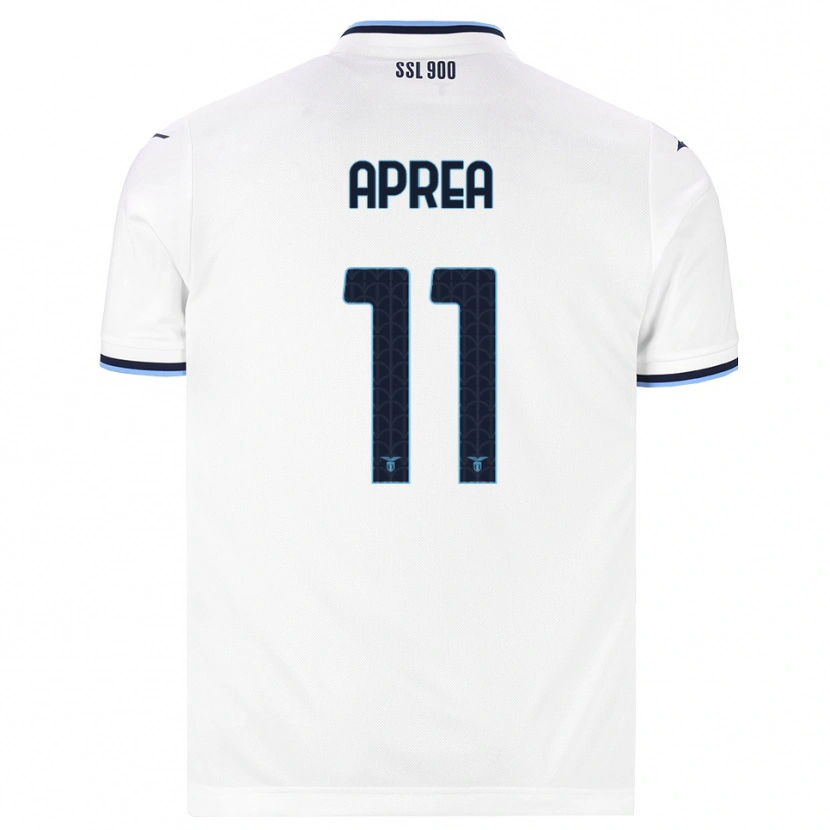 Danxen Damen Federico Aprea #11 Weiß Dunkelblau Auswärtstrikot Trikot 2026/27 T-Shirt