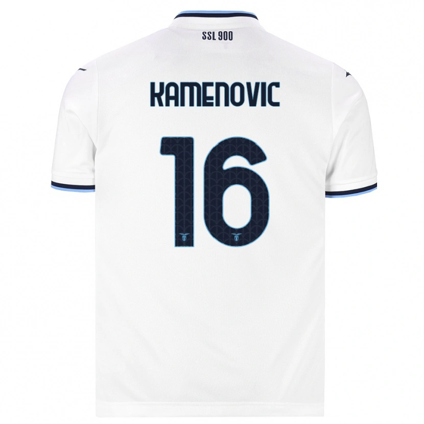Danxen Damen Dimitrije Kamenovic #16 Weiß Dunkelblau Auswärtstrikot Trikot 2026/27 T-Shirt