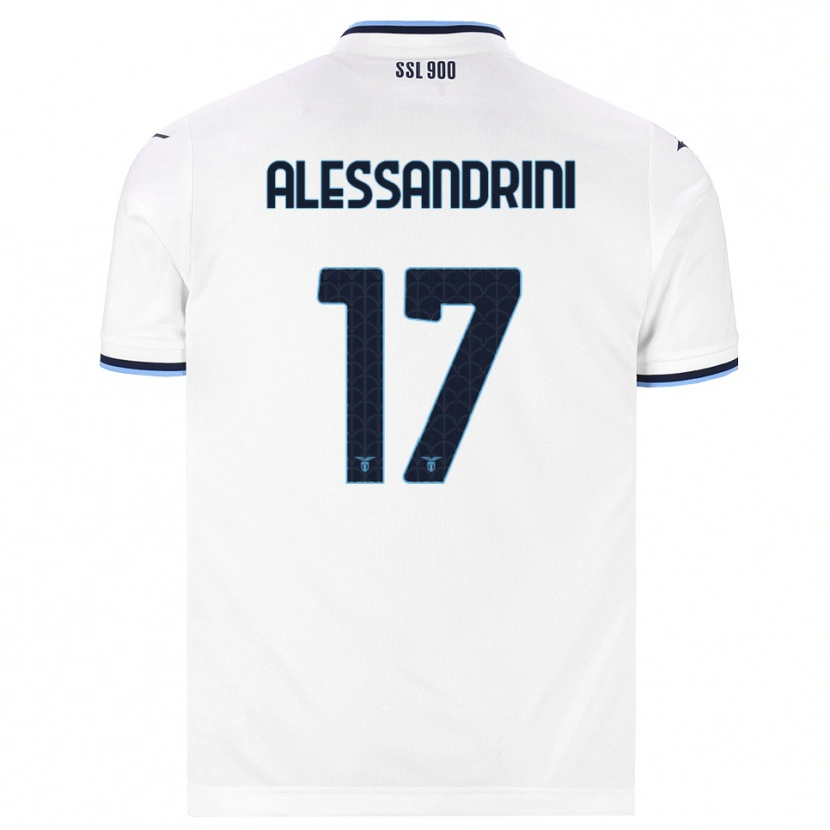 Danxen Damen Fabrizio Alessandrini #17 Weiß Dunkelblau Auswärtstrikot Trikot 2026/27 T-Shirt
