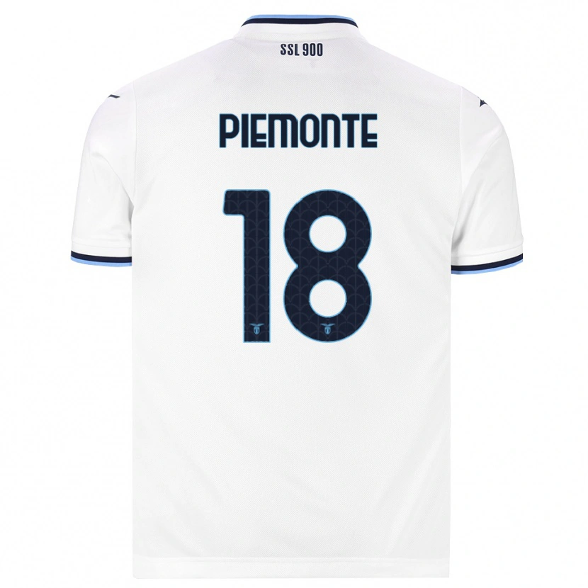 Danxen Damen Martina Piemonte #18 Weiß Dunkelblau Auswärtstrikot Trikot 2026/27 T-Shirt