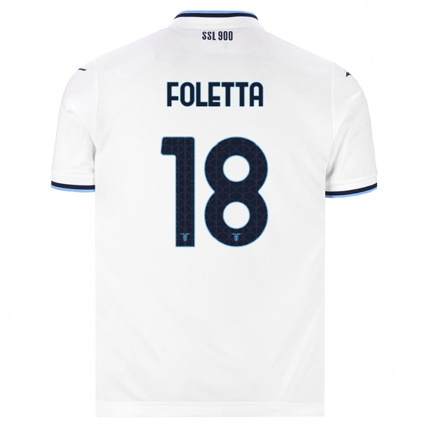 Danxen Damen Isabella Foletta #18 Weiß Dunkelblau Auswärtstrikot Trikot 2026/27 T-Shirt