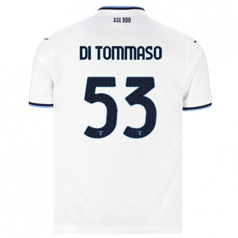 Danxen Damen Leonardo Di Tommaso #53 Weiß Dunkelblau Auswärtstrikot Trikot 2026/27 T-Shirt